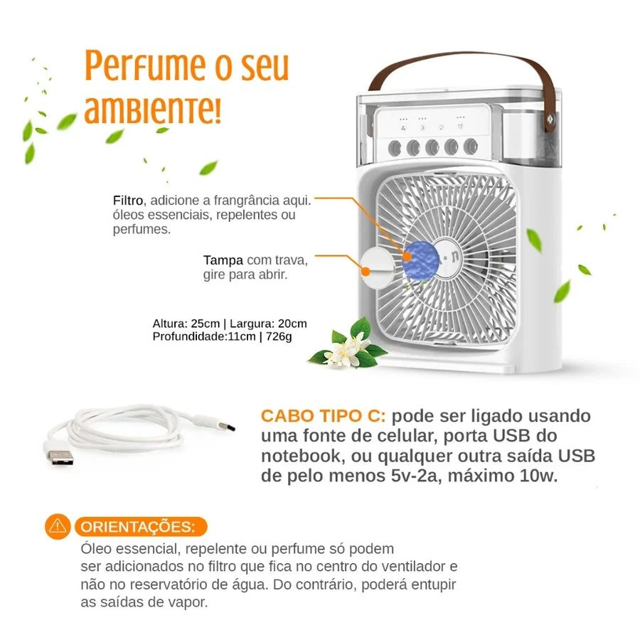 Ar condicionado/umidificador portátil MiniAir®