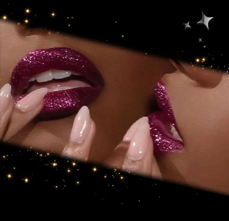 7 cores glitter batom à prova dlong água de longa duração diamante perolado metálico batom preto lipgloss feminino lábios maquiagem cosméticos