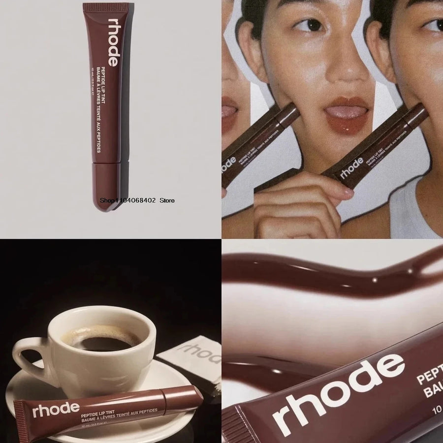 RHODE Maquiagem Brinde Bochecha Blush Creme Fard Stick Lip Gloss Phone Case Para iPhone INS SALTY TAN Framboesa Espresso Batom INS