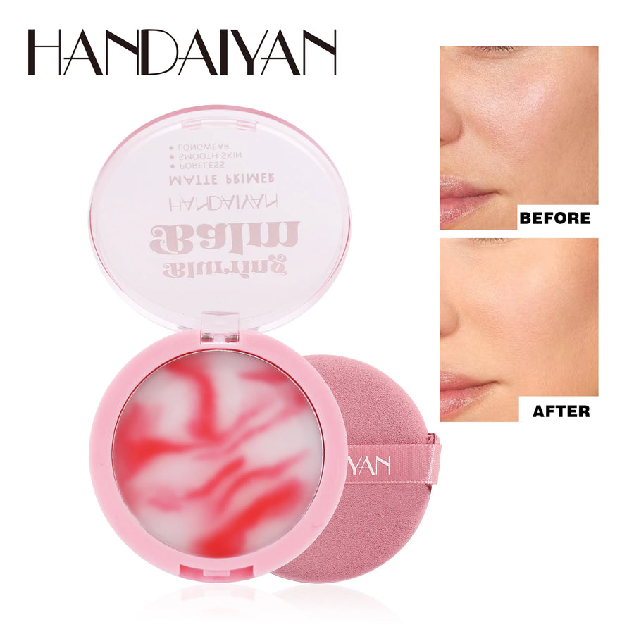 HANDAIYAN-Super Smooth Natural Setting Powder, corretivo impermeável, maquiagem de rosto de longa duração, cosméticos pressionados