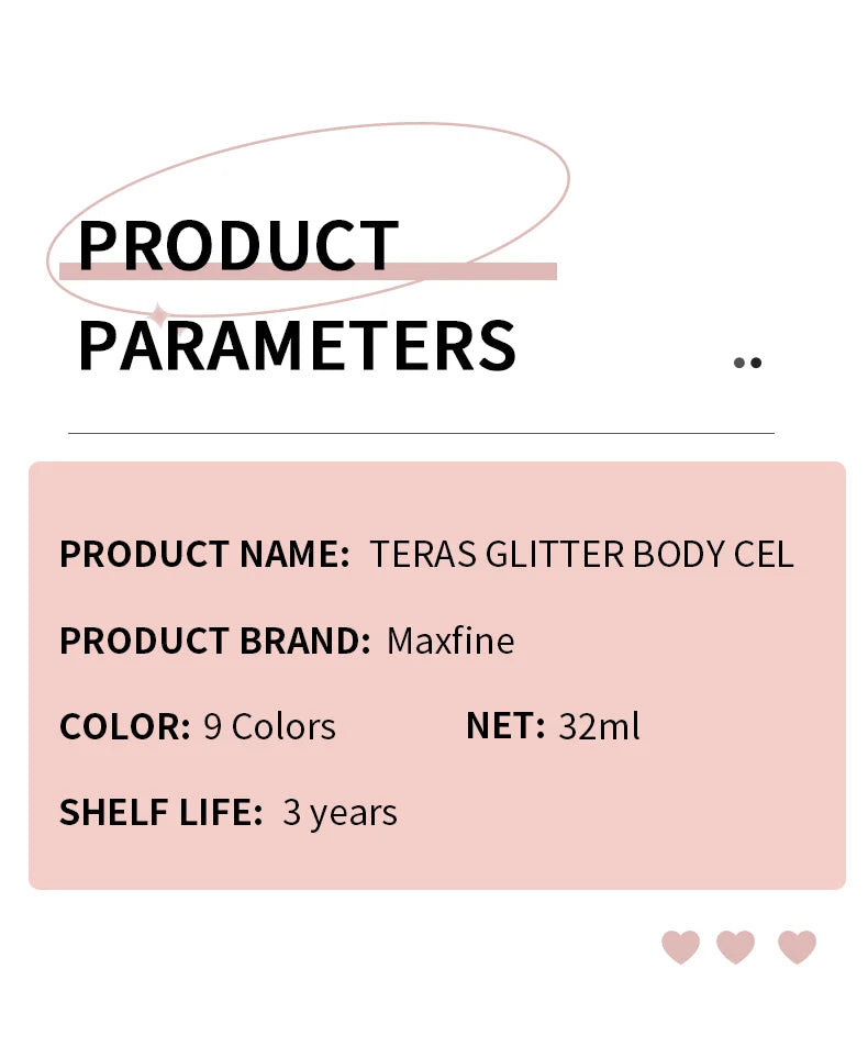 Gel Brilhante Lantejoulas, Brilho Corporal, Longa Atuação, Rosto, Olhos, Cabelo, Formatura, Festa, Balança de Sereia, Não é Fácil de Tirar Maquiagem