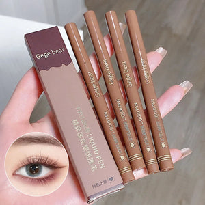 Gege Bear-Caneta delineador líquido à prova d'água, à prova de manchas, maquiagem rápida e precisa, secagem rápida e suave