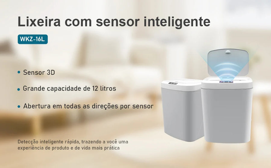 Lixeira com sensor de toque automático Clean Touch®