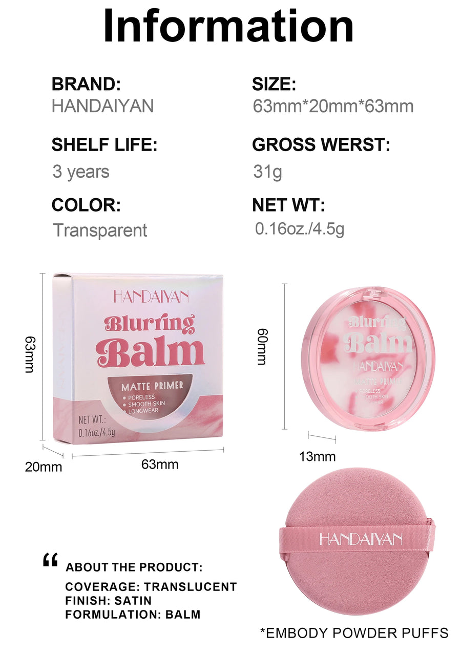 HANDAIYAN-Super Smooth Natural Setting Powder, corretivo impermeável, maquiagem de rosto de longa duração, cosméticos pressionados