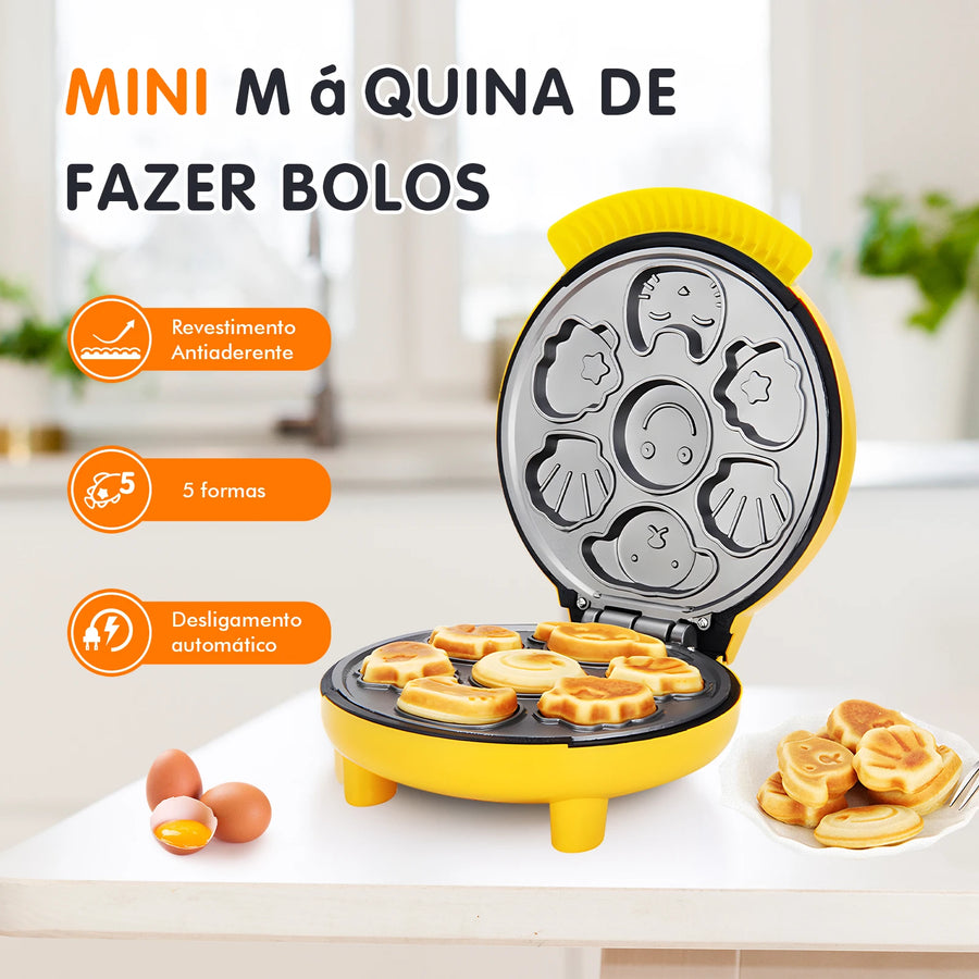 Maquina de fazer bolinhos divertidos Smiling Waffles