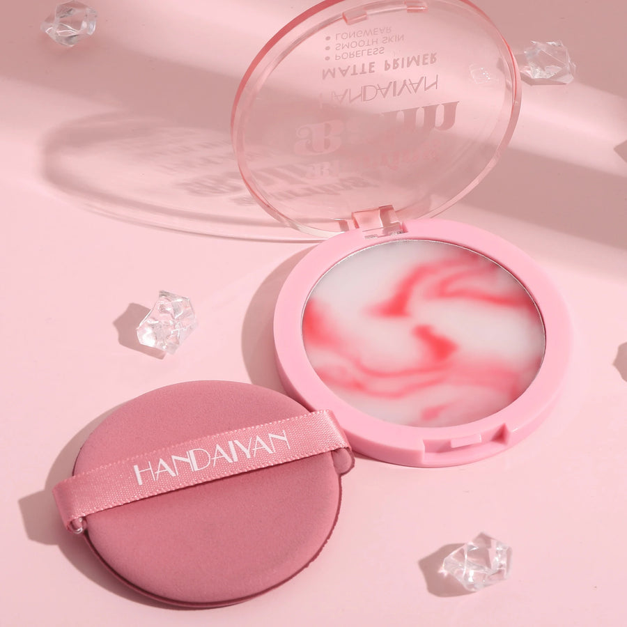 HANDAIYAN-Super Smooth Natural Setting Powder, corretivo impermeável, maquiagem de rosto de longa duração, cosméticos pressionados