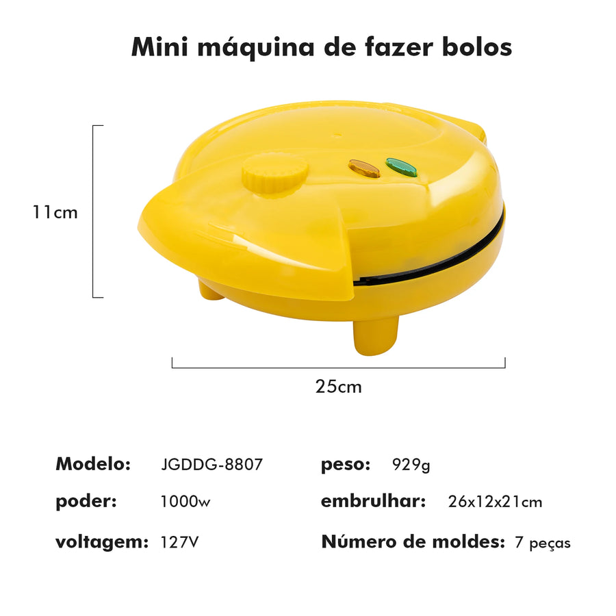 Maquina de fazer bolinhos divertidos Smiling Waffles