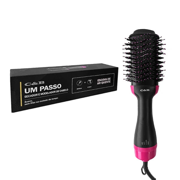 Escova Modeladora 3 em 1 Hair Beauty ® para secar, modelar e pentear